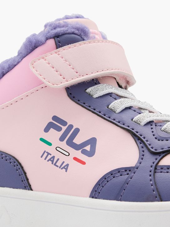 fila hög topp tränare lila deichmann