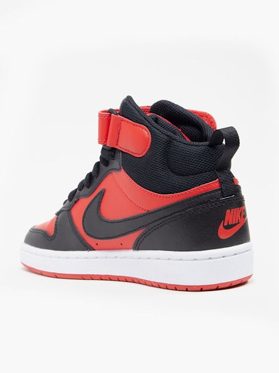 nike court stadsdelen mid 2 hög topp tränare röd deichmann
