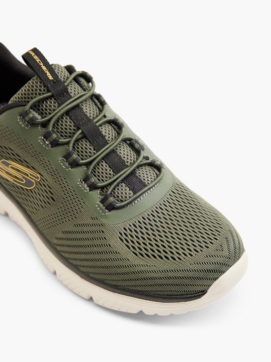 skechers brÄnnskador 2.0 slip-on tränare khaki deichmann