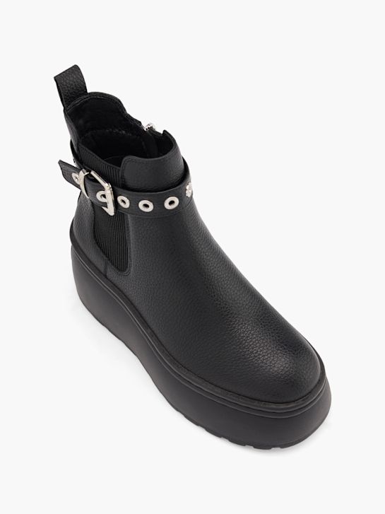 buffalo krängt chelsea boot svart deichmann