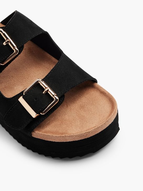 graceland fotbädd sandal svart deichmann