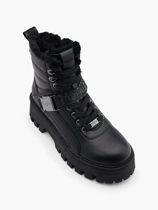 buffalo stövel svart deichmann
